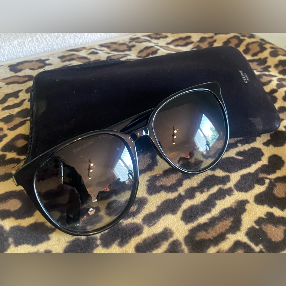 Celine Black Oversized Gradient Lens Sunglasses CL 41068/S - Picture 2 of 7